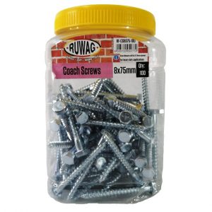 Ruwag 8x75mm Coach Screws