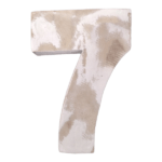 Wooden Number 7 14.5cm x 11cm