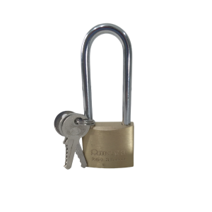 Brass Padlock With Long Shackle 38mm