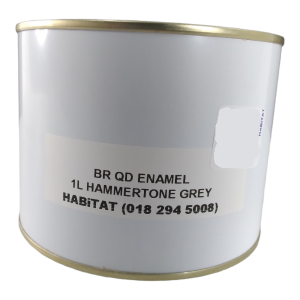 Hammertone Grey Gloss Enamel Paint 1L