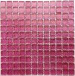 Rose Pink Glitter Mosaic Tiles (Sheet Size 15x15cm)