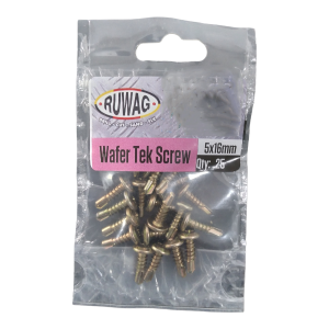 Ruwag Wafer Tek Screws 25pc 5x16mm