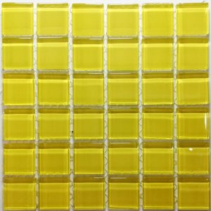 Summer Sun Crystal Glass Mosaic Tiles (Sheet Size 15x15cm)
