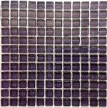 Dark Purple Crystal Glass Mosaic Tiles (Sheet size 15x15cm)