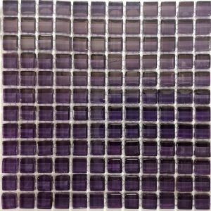 Dark Purple Crystal Glass Mosaic Tiles (Sheet Size 30x30cm)