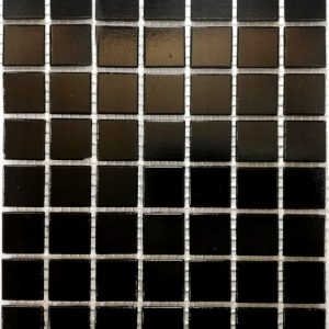 Black Plain River Mosaic Tiles (Sheet Size 15x15cm)