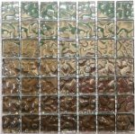 Silver Lustre Glass Mosaic Tiles (Sheet Size 15x15cm)