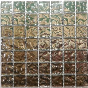 Silver Lustre Glass Mosaic Tiles (Sheet Size 15x15cm)