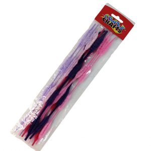 Pink & Purple Wave Chenille Stick/Pipe Cleaner 10pc