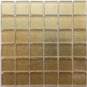 Ivory Glitter Mosaic Tiles (Sheet Size 15x15cm)