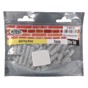 Ruwag Nylon Wall Plug 7mm (Qty:50)