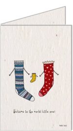 Growing Paper Welcome Little One Card