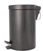 Wildberry 3L Matt Black Steel Pedal Bin