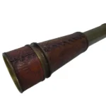 Antique Bronze Telescope with Engraved Leather Sleeve_U8166_1