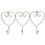 Antique Heart Hooks White_JY12451AW_1