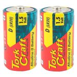 Tork Craft Alkaline 1.5v Batteries (2pc)