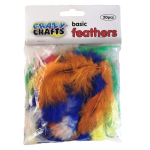 Colourful Basic Feathers 20 Piece