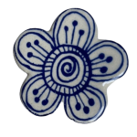 Blue Flower Small Mosaic Insert