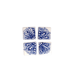 Blue Flower Tilepack 4pc Mosaic Inserts