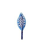 Blue Tree Leaf Like Mosaic Inserts