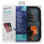 Mont Marte Taklon Brush  Wallet 11pc