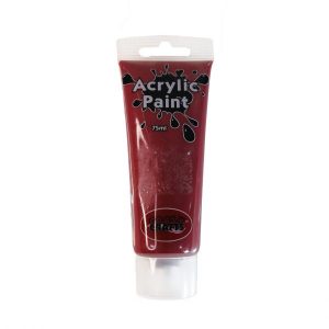 Maroon Acrylic Tube Paint 75ml