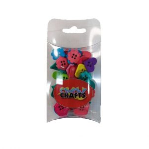 Assorted Bright Shapes Buttons