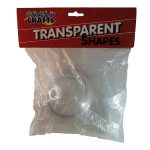 Transparent Plastic Round Shape Open