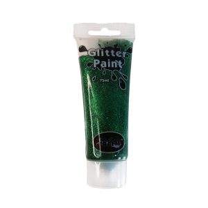 Acrylic Green Glitter Paint 75ml