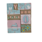 Eggshell Some Bunny Combo Card Large Mosaic Inserts