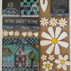 Houses Combo Card Large Mosaic Insert