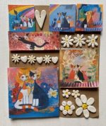 Cat Combo Card Large Mosaic Insert