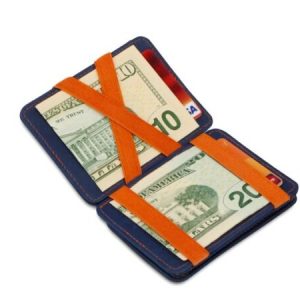 Hunterson Blue & Orange Magic Wallet 10cm x 7.5cm