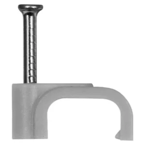 Cable Clips Flat 10.5mm (2.5 Flat) White 100pc_HT100WT_1