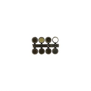 Gold Clock Dots 8pc 12mm