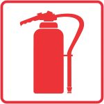 Fire Extinguisher Safety Sign 19cm x 19cm
