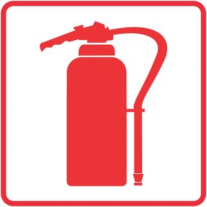 Fire Extinguisher Safety Sign 19cm x 19cm