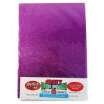 A4 Purple Foam Glitter Sheets