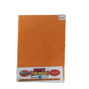 A4 Orange Smooth Crazy Fun Foam Sheets