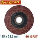 Flap Disc 115mm 40 Grit Tork Craft
