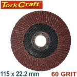 Flap Disc 115mm 60 Grit Tork Craft