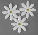 White Daisy Large 3pc Mosaic Inserts