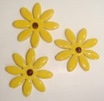Yellow Daisy Large 3pc Mosaic Insert