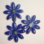 Delft Daisy Medium 3pc Mosaic Inserts