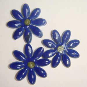 Delft Daisy Medium 3pc Mosaic Inserts