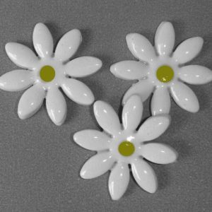 White Medium Daisy 3pc
