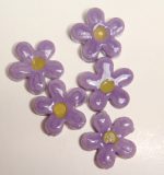 Happy Purple Flower Super Small 5 Piece Mosaic Insert