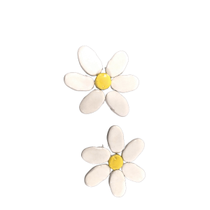 Magnolia White Flower 2 Piece Mosaic Inserts