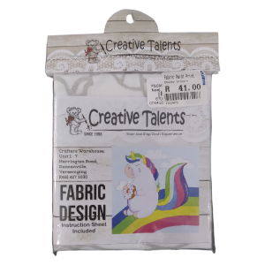 Dino on a Bike Fabric Paint Print (42cm x 48cm)