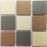 Grey & Brown Mix Porcelain Mosaic Tiles (Sheet Size 15x15cm)